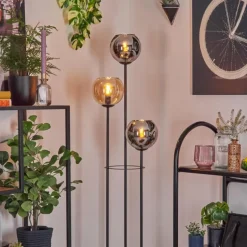 Koyoto Lampadaire Noir, 3 lumières