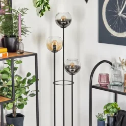 Koyoto Lampadaire Noir, 3 lumières