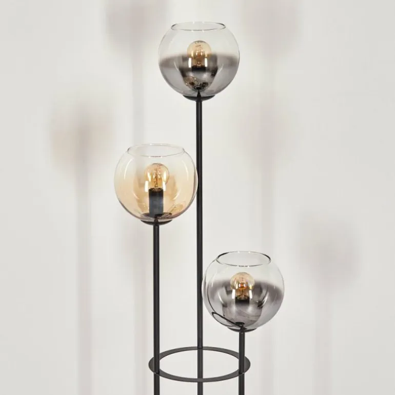 Koyoto Lampadaire Noir, 3 lumières