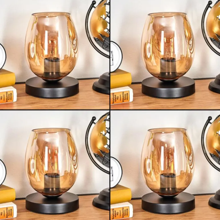 Koyoto Lampe à poser 15 cm Ambre, 1 lumière