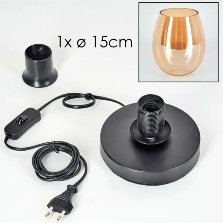 Koyoto Lampe à poser 15 cm Ambre, 1 lumière