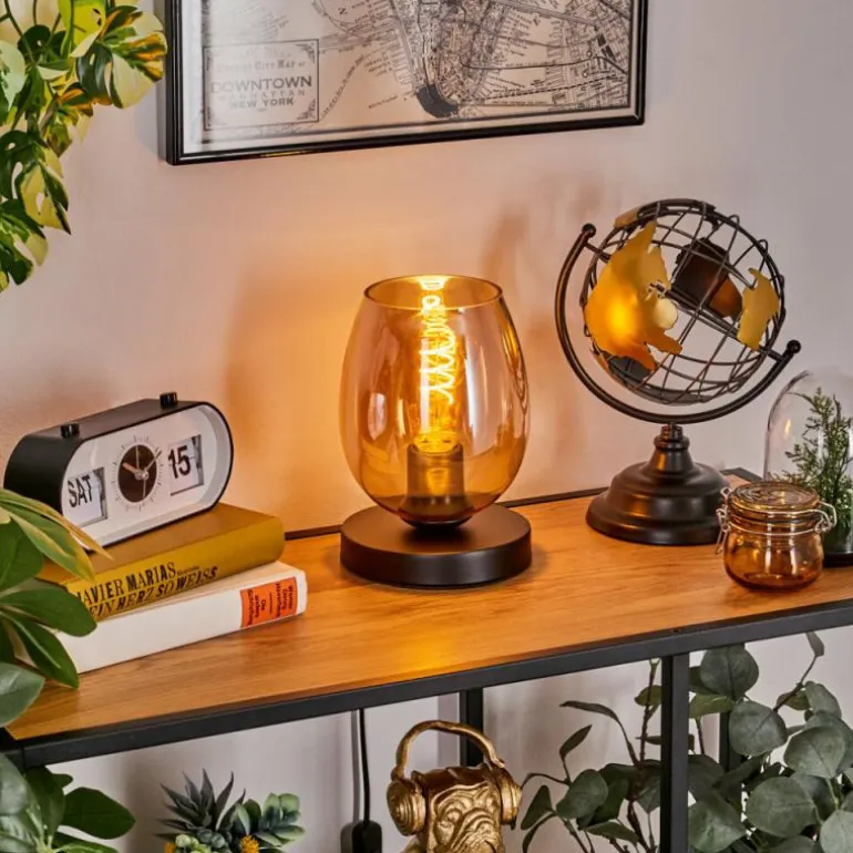 Koyoto Lampe à poser 15 cm Ambre, 1 lumière