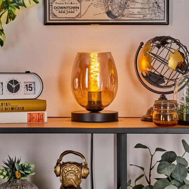 Koyoto Lampe à poser 15 cm Ambre, 1 lumière