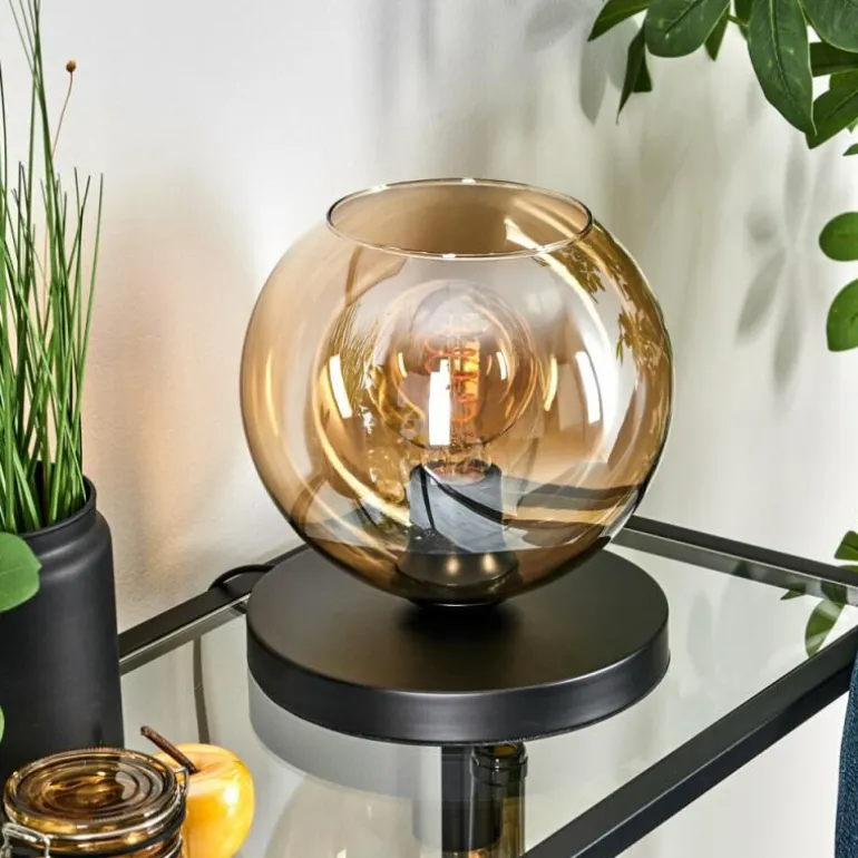 Koyoto Lampe à poser 20 cm Ambre, 1 lumière