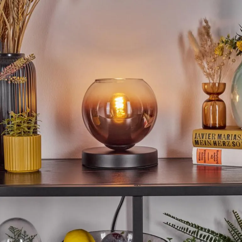 Koyoto Lampe à poser 15 cm Clair, Cuivré, 1 lumière