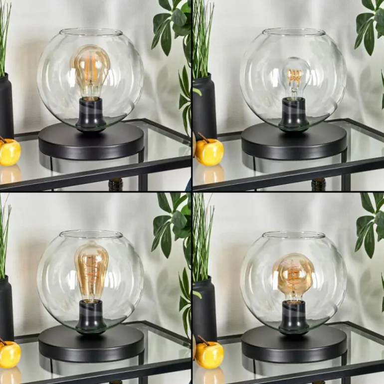 Koyoto Lampe à poser 20 cm Noir, 1 lumière