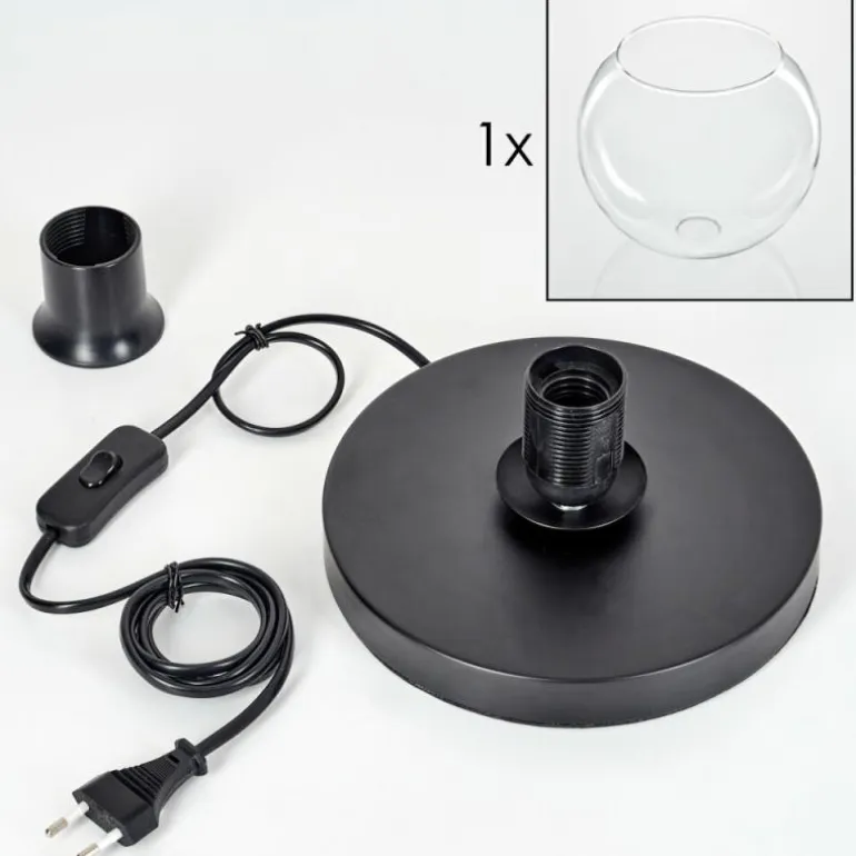 Koyoto Lampe à poser 25 cm Noir, 1 lumière