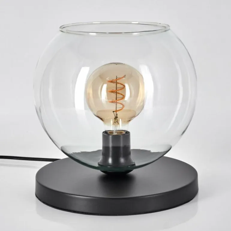 Koyoto Lampe à poser 25 cm Noir, 1 lumière