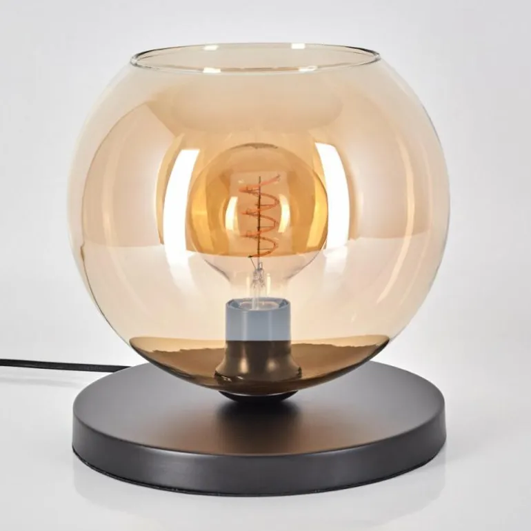 Koyoto Lampe à poser 25 cm Noir, 1 lumière