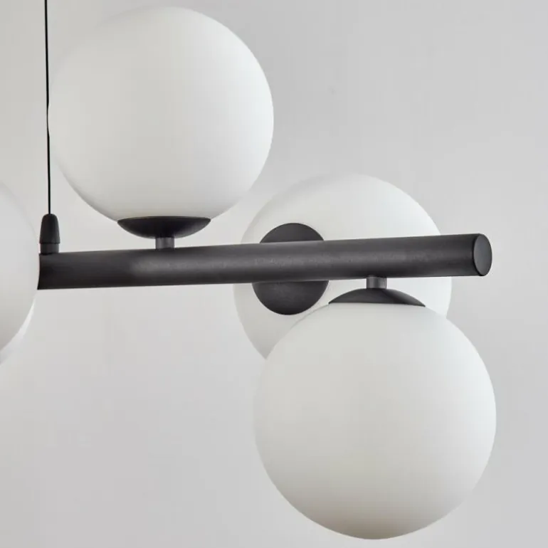 Koyoto Suspension, Boule lumineuse, Suspension Blanc, 8 lumières