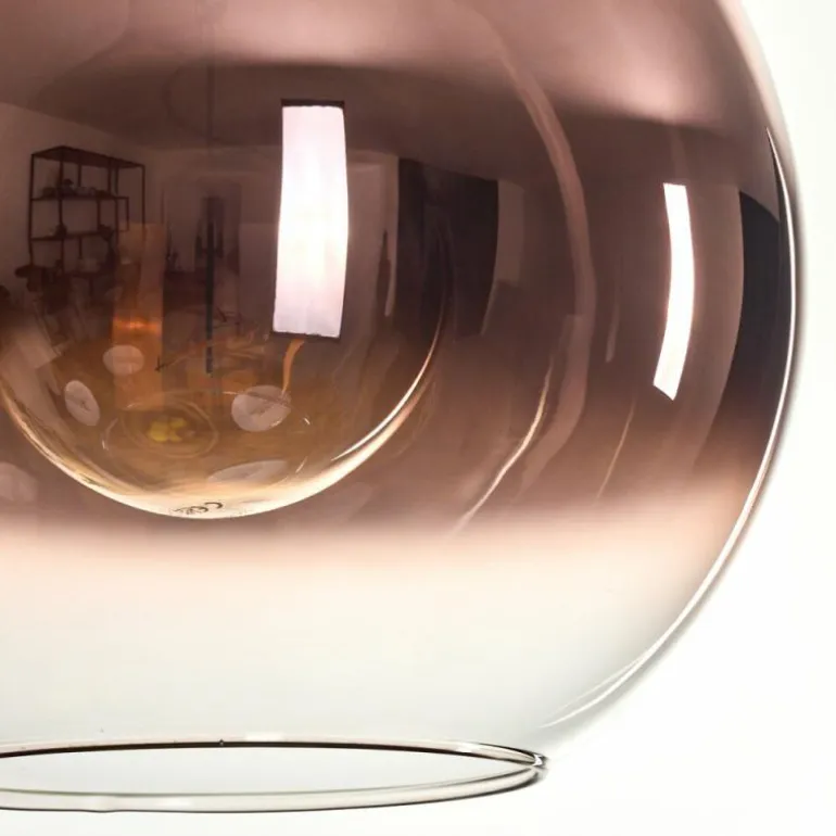 Koyoto Suspension, Boule lumineuse, Suspension Or, Noir, 1 lumière