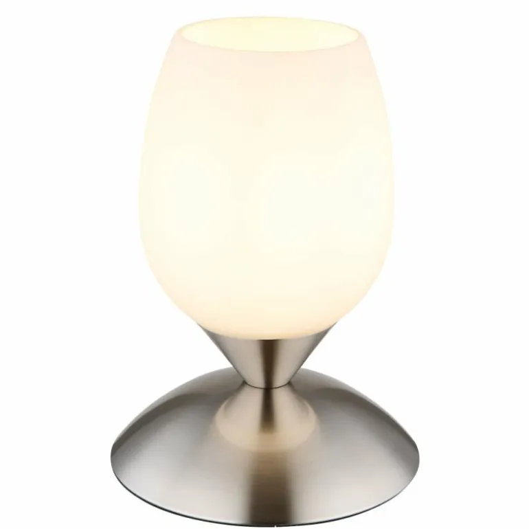 Kuwaita Lampe à poser Luminaires Globo Lighting Nickel mat, 1 lumière