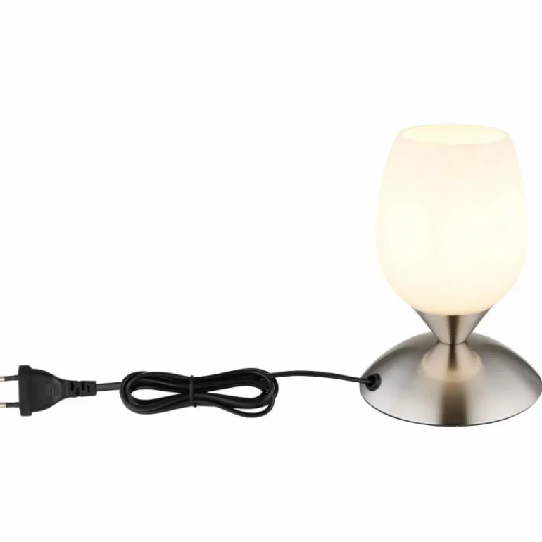 Kuwaita Lampe à poser Luminaires Globo Lighting Nickel mat, 1 lumière