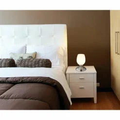 Kuwaita Lampe à poser Luminaires Globo Lighting Nickel mat, 1 lumière