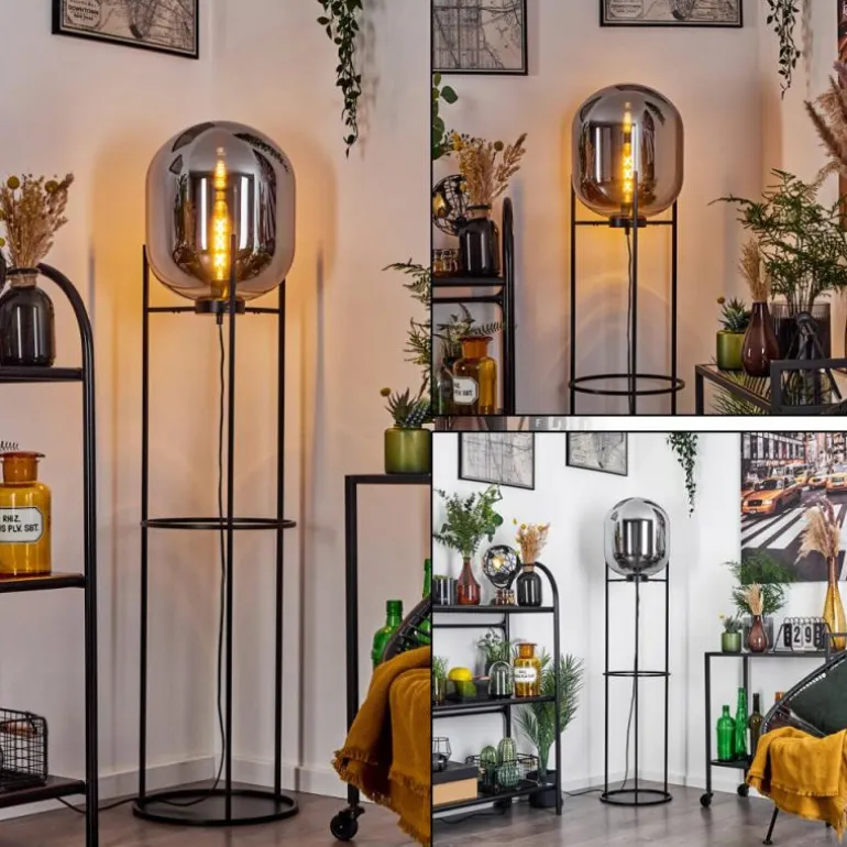 Lampadaire Arieux Noir, 1 lumière