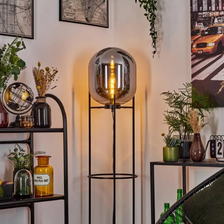 Lampadaire Arieux Noir, 1 lumière