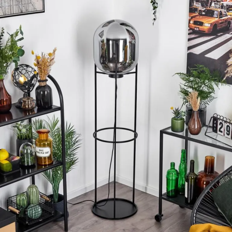 Lampadaire Arieux Noir, 1 lumière