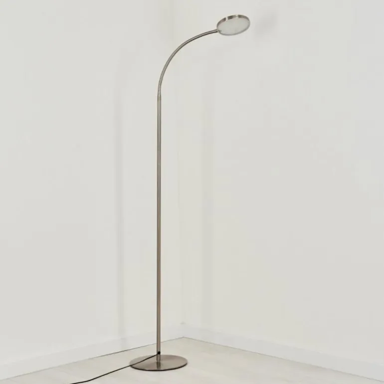 Lampadaire Haltia LED Nickel mat, 1 lumière