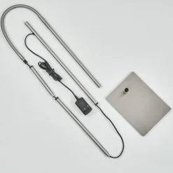 Lampadaire Reuland LED Nickel mat, 1 lumière