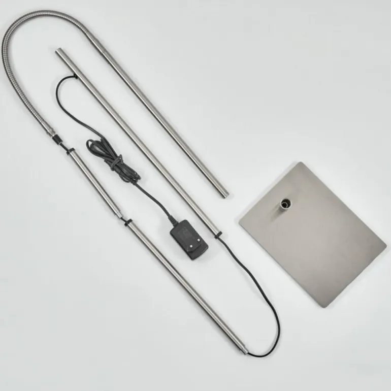 Lampadaire Reuland LED Nickel mat, 1 lumière