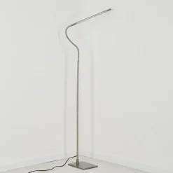 Lampadaire Reuland LED Nickel mat, 1 lumière
