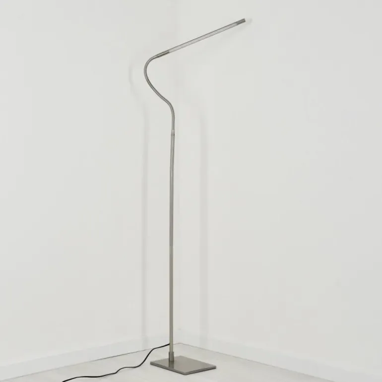 Lampadaire Reuland LED Nickel mat, 1 lumière
