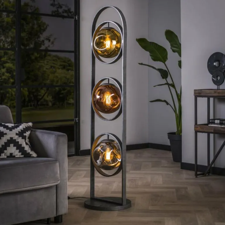 Lampadaire Stellar Anthracite, 3 lumières