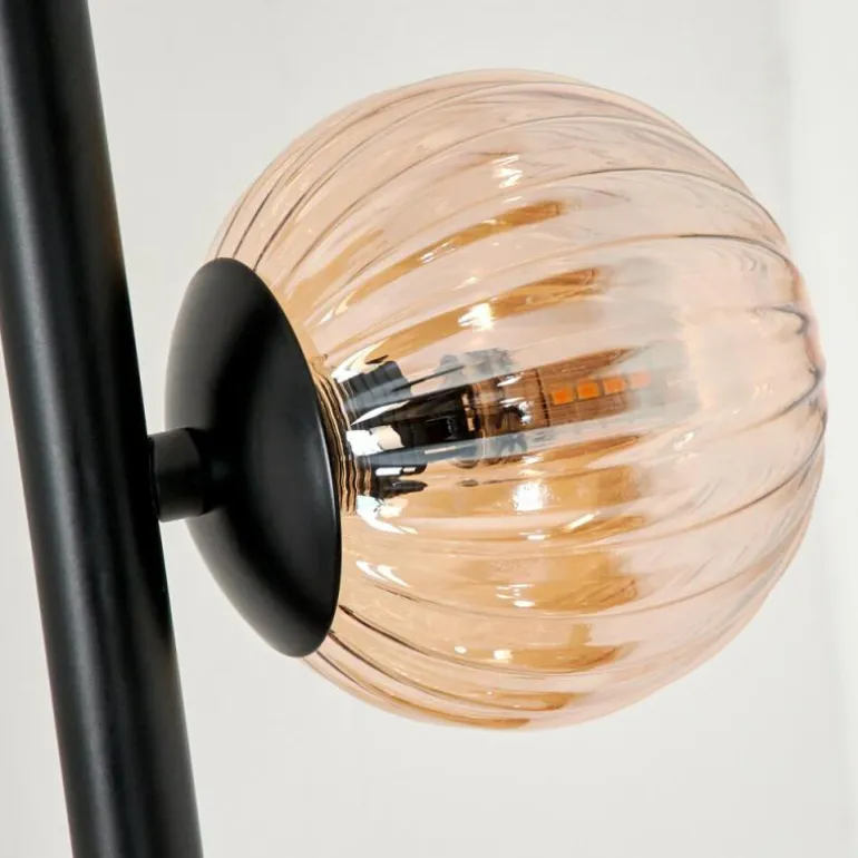 Lampadaire - Verre 10 cm, 12 cm Remaisnil Ambre, 3 lumières