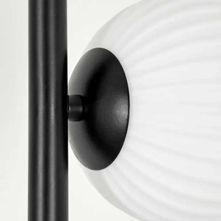 Lampadaire - Verre 10 cm, 12 cm Remaisnil Blanc, 3 lumières