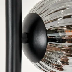 Lampadaire - Verre 10 cm, 12 cm Remaisnil Noir, 5 lumières