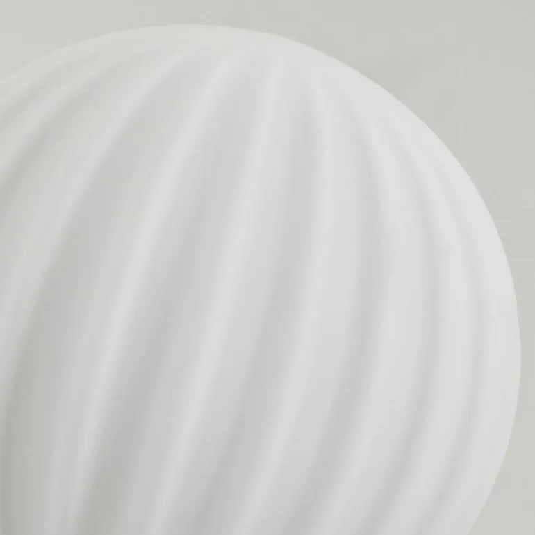 Lampadaire - Verre 10 cm Bernado Blanc, 3 lumières