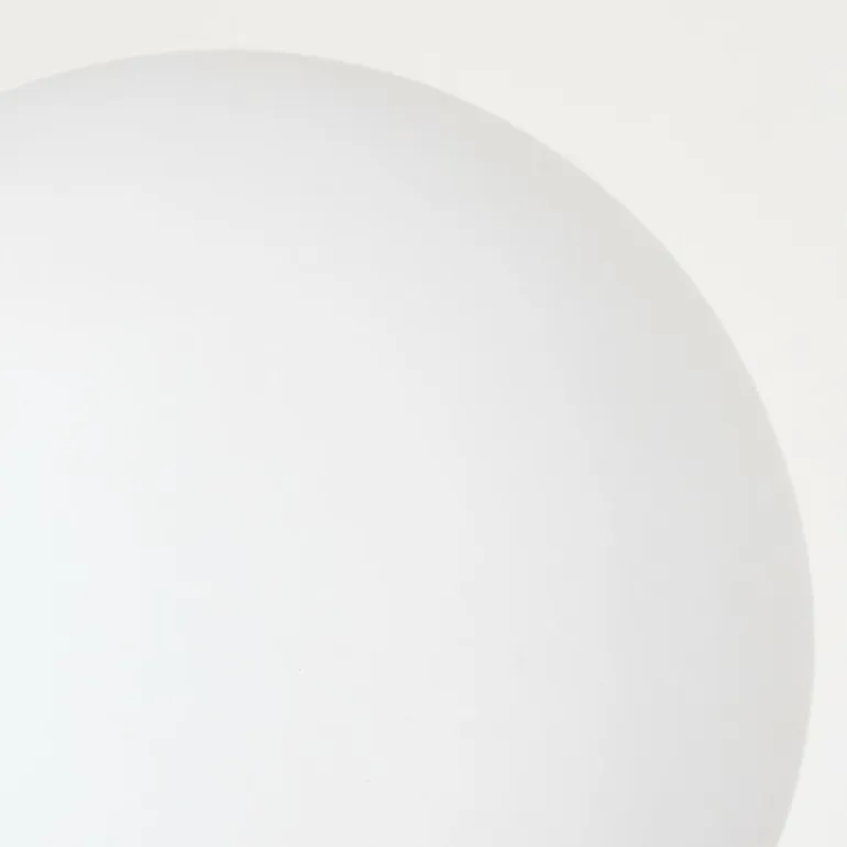 Lampadaire - Verre 12 cm Bernado Blanc, 6 lumières