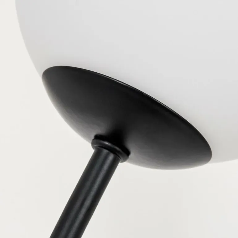 Lampadaire - Verre 10 cm Bernado Blanc, 5 lumières