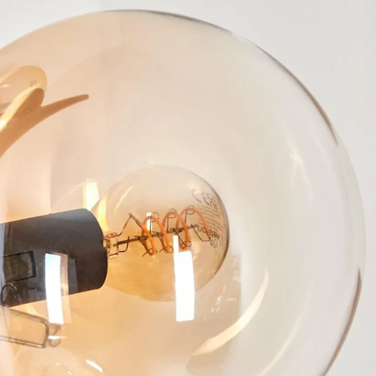 Lampadaire - Verre 15 cm Gastor Ambre, Clair, 3 lumières