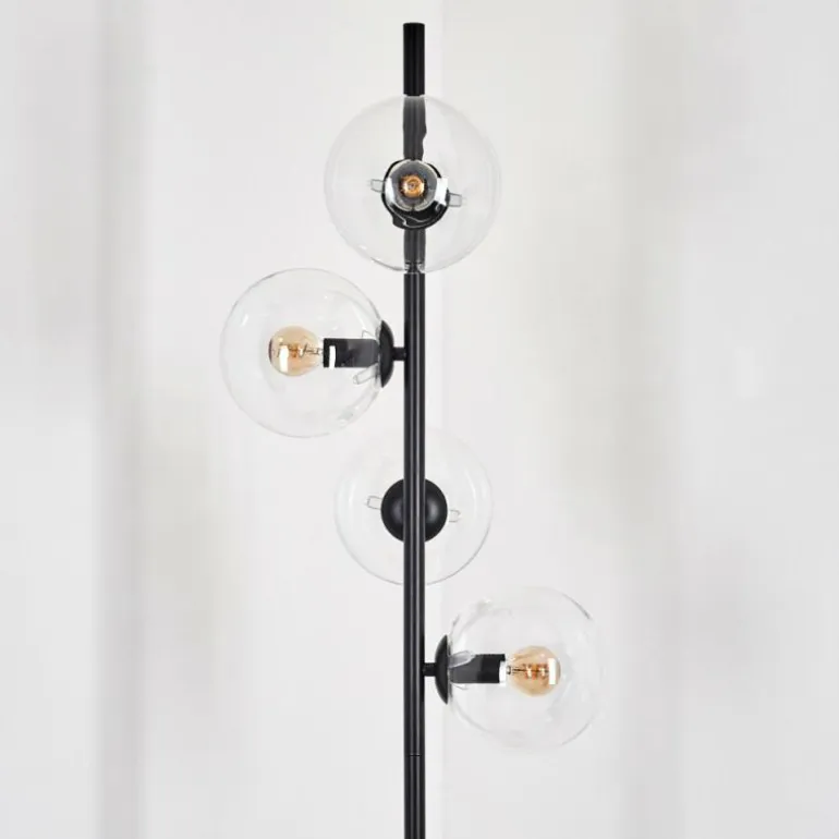 Lampadaire - Verre 15 cm Gastor Clair, 4 lumières