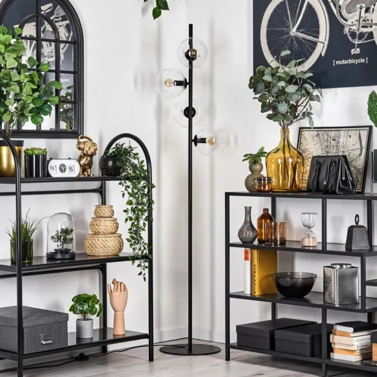 Lampadaire - Verre 15 cm Gastor Clair, 4 lumières