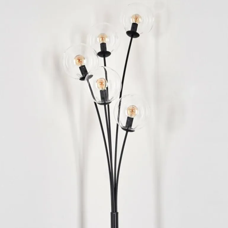 Lampadaire - Verre 15 cm Gastor Clair, 5 lumières