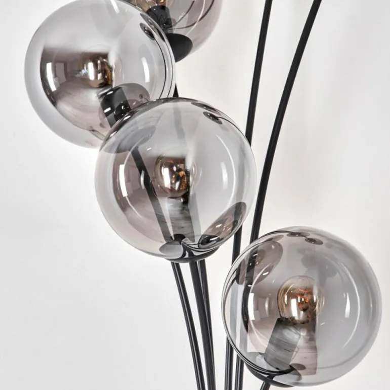 Lampadaire - Verre 15 cm Gastor Fumé, 6 lumières