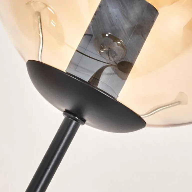 Lampadaire - Verre 15 cm Gastor Ambre, 3 lumières