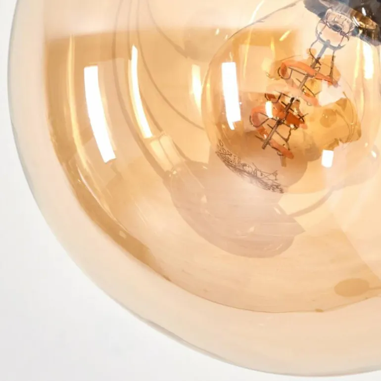 Lampadaire - Verre 15 cm Koyoto Ambre, Clair, Fumé, 5 lumières