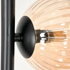Lampadaire - Verre 12 cm Remaisnil Ambre, 6 lumières
