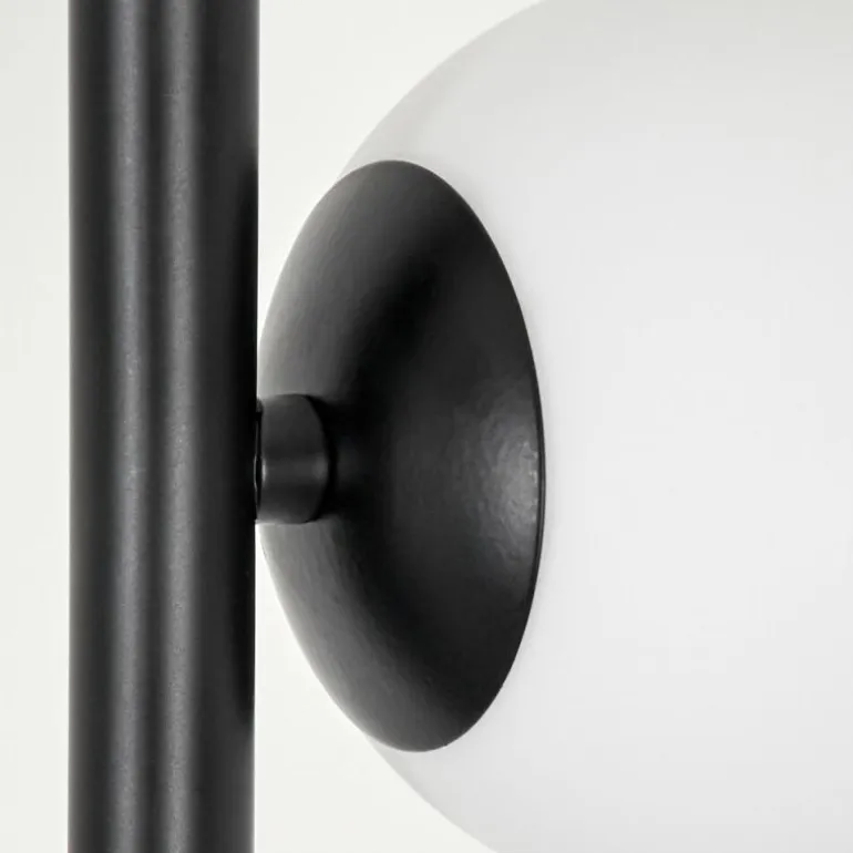 Lampadaire - Verre 10 cm Remaisnil Blanc, 3 lumières