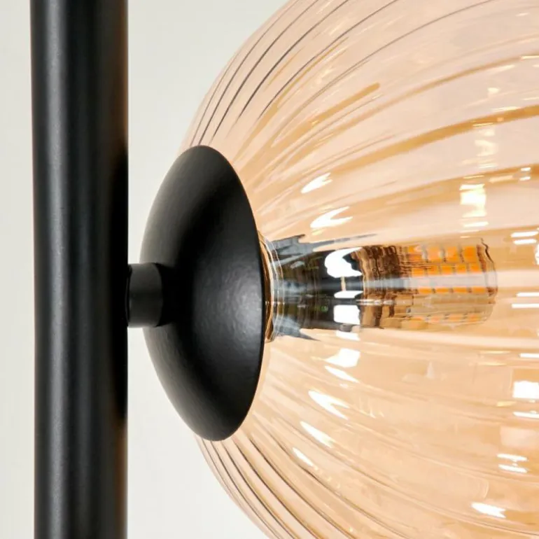 Lampadaire - Verre 15 cm Remaisnil Ambre, 6 lumières