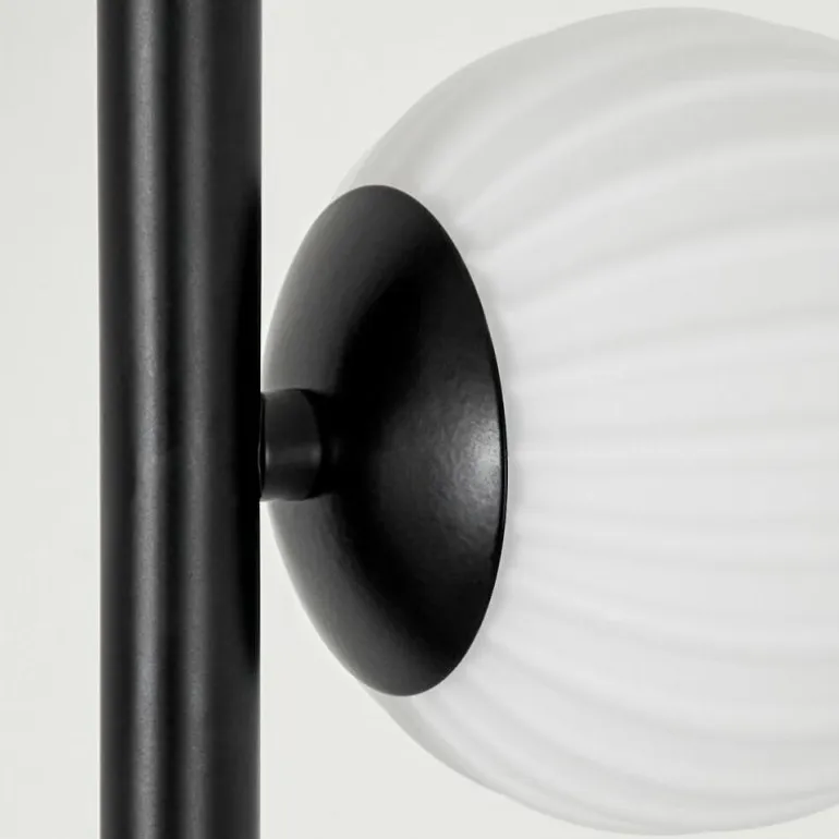 Lampadaire - Verre 10 cm Remaisnil Blanc, 6 lumières