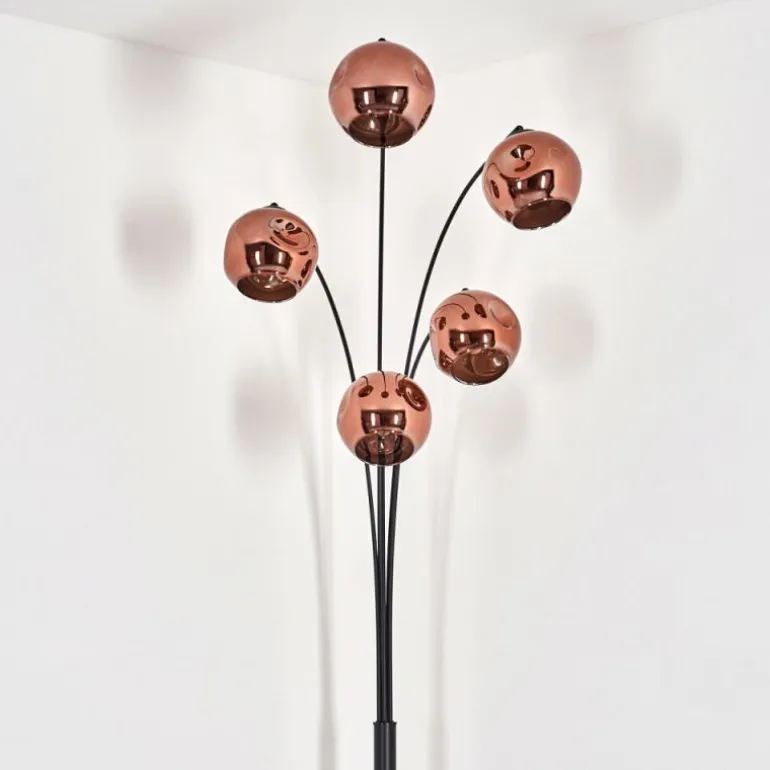 Lampadaire - Verre 15 cm Ripoll Cuivré, 5 lumières