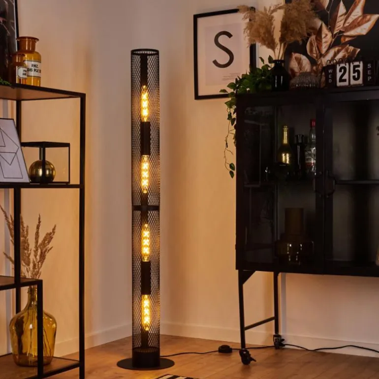 Lampadaire Akrema Noir, 1 lumière