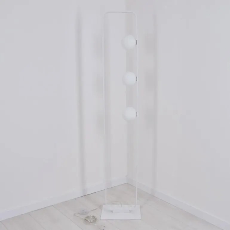 Lampadaire Beland Blanc, 3 lumières