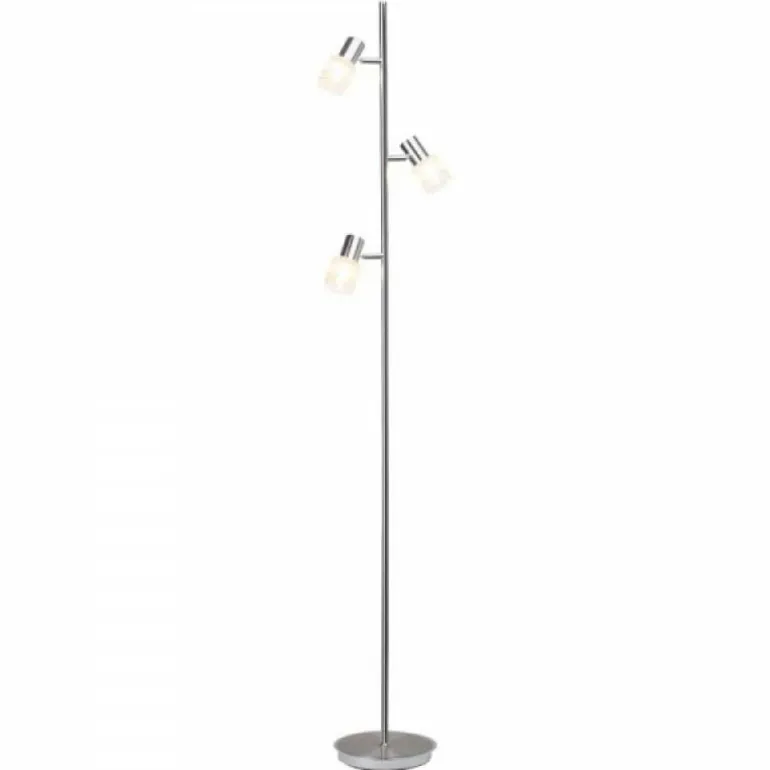 Lampadaire Brilliant Leuchten Lea Blanc, 3 lumières