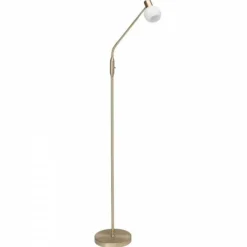 Lampadaire Brilliant Philo Laiton, 1 lumière