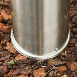 Lampadaire d'extérieur Dakar Acier inoxydable, 1 lumière